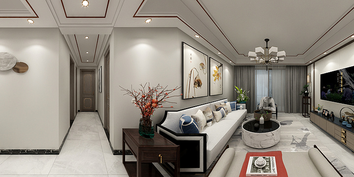朱明-悦湖城150新中式-装修设计方案