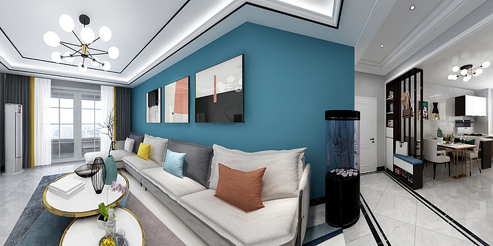 典雅装饰秦波-书香名府2-1701-装修设计方案