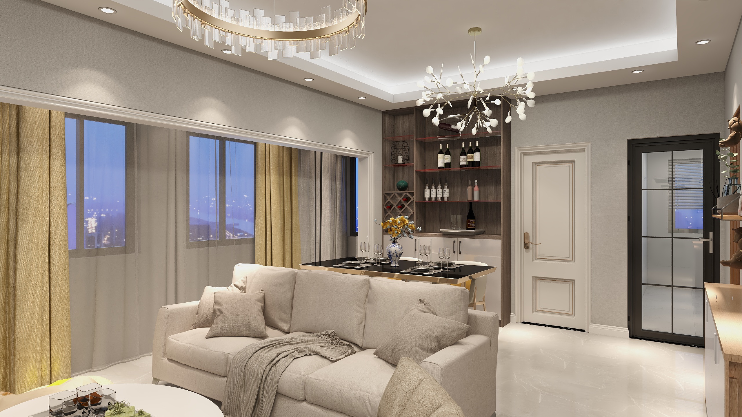 吴意凌云-瑞和园89.50㎡B户型3室2厅1卫-装修设计方案