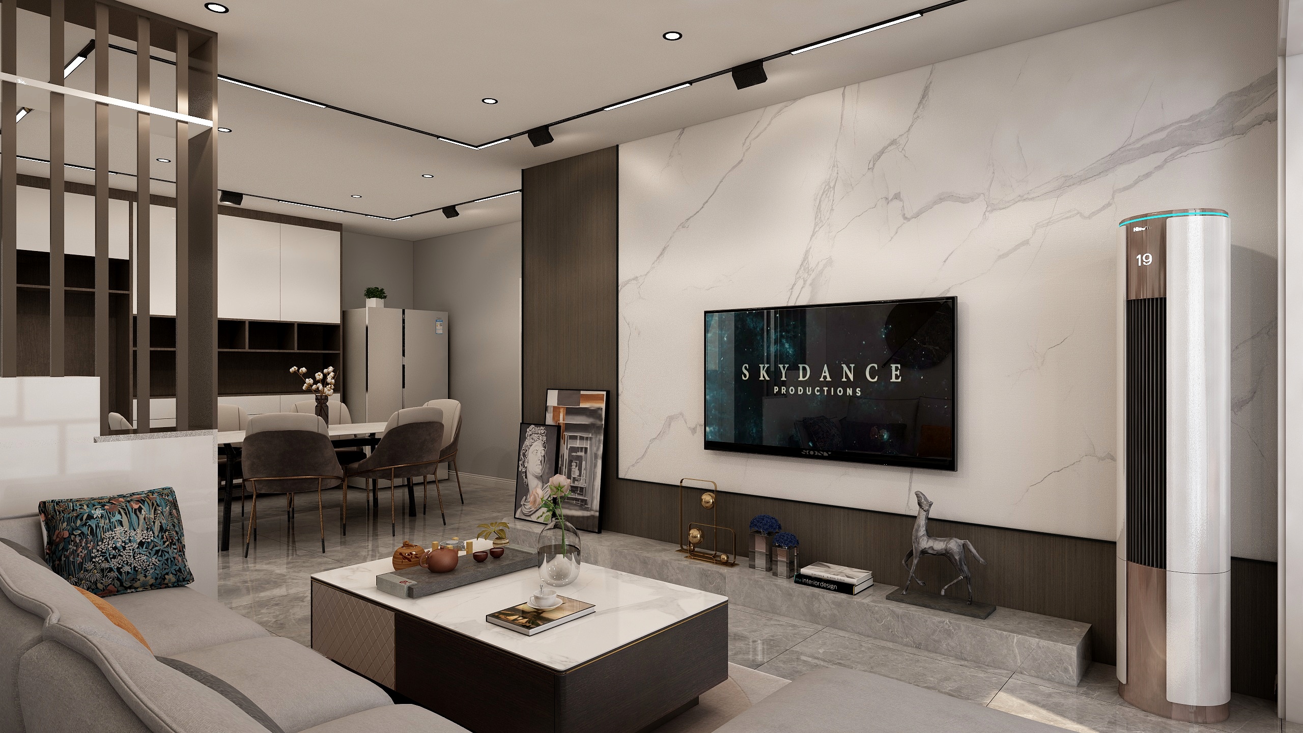 Monkey孙丽亚-棕颐国际无主灯现代-装修设计方案