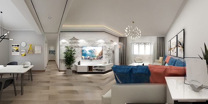 艺笔小新-渭水苑129旧房改造-装修设计方案