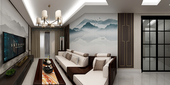 悦享设计Mr.田-新华裕景2-1-1402-装修设计方案