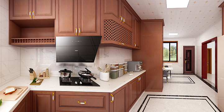 创家荟全屋宅配方案专家-建盈村自建房厨房-装修设计方案