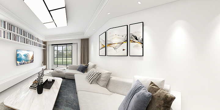 李明逸品全案-龙湖新江与城2效果图-装修设计方案