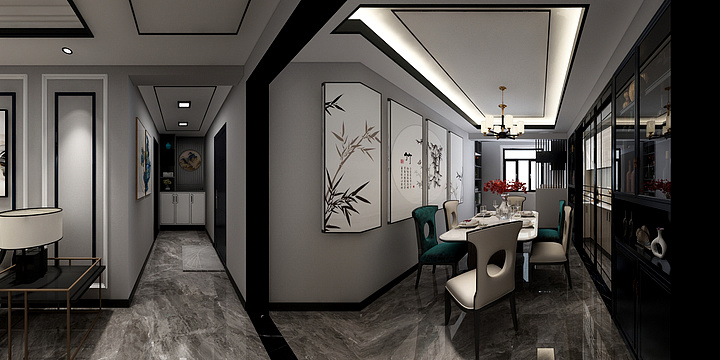 方岩室内线上工作室-莱茵湖畔五期三室一卫127平-副本-副本-装修设计方案