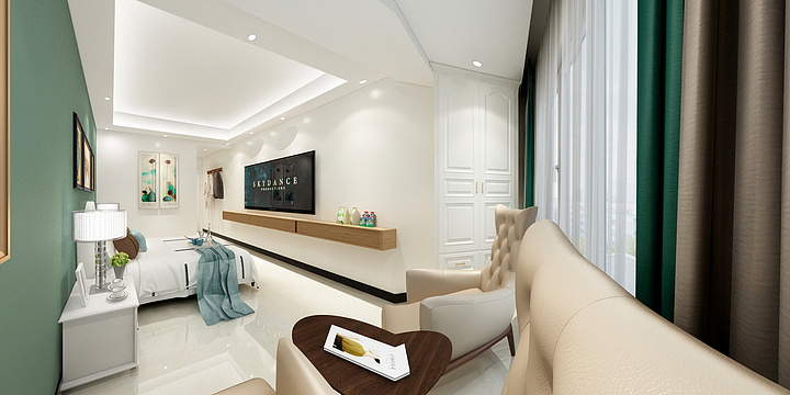 弥勒市锦昊装饰公司-简欧风民宿-副本-装修设计方案