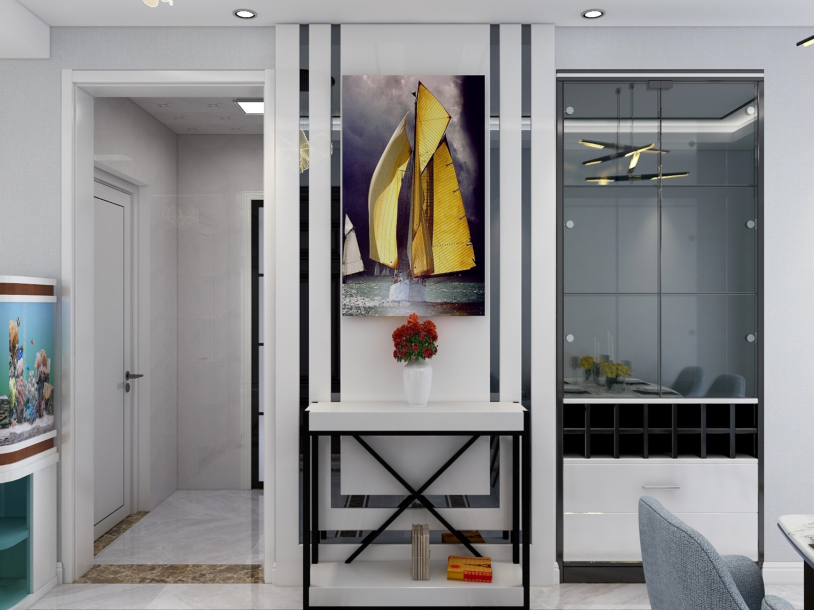 苏普杰-130平现代风格样板间-装修设计方案