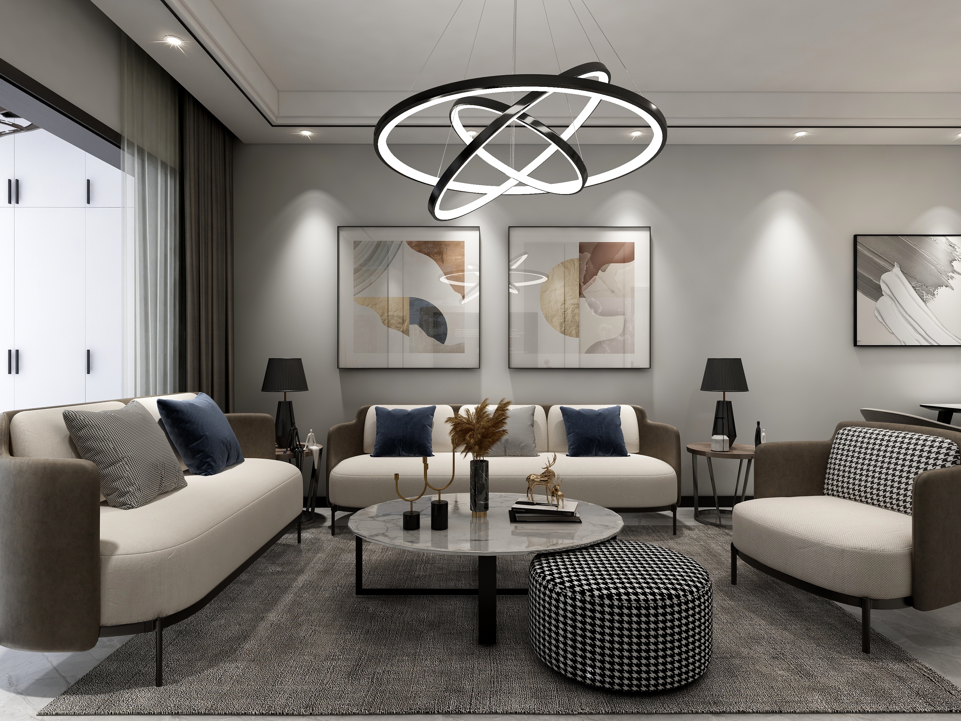 那蓝真天-皇马官邸6#东单元3楼东户-装修设计方案