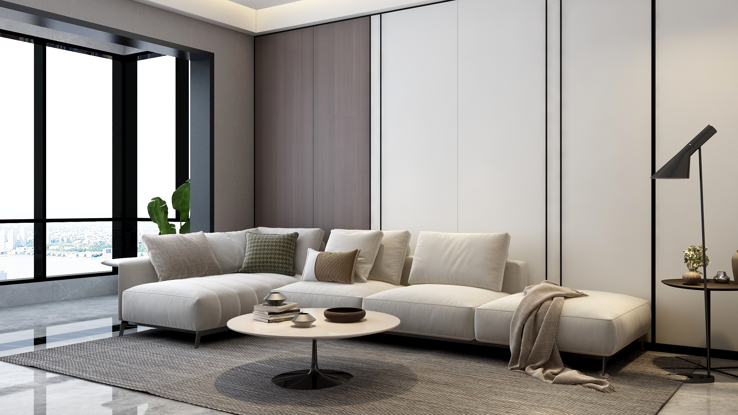 哈曼妮设计工作室-禧悦B05现代简约-装修设计方案