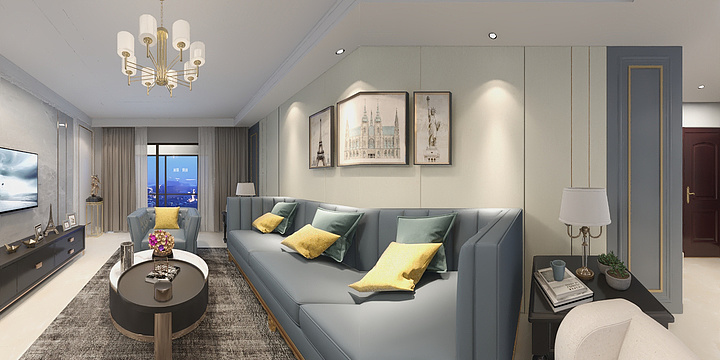 无赖qGDp-现代+美式-装修设计方案