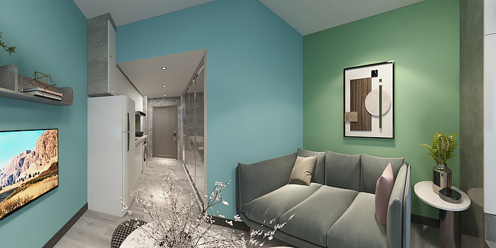 设计师刘摇-万科金域缇香公寓-装修设计方案