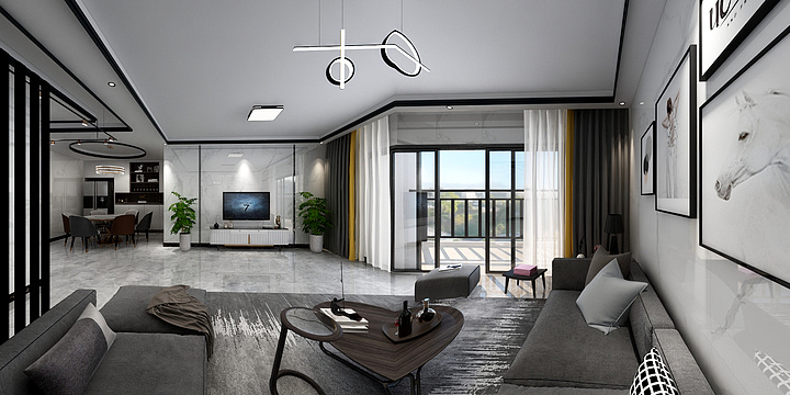 梁荣海-恒晖翰林苑F栋02户型-装修设计方案