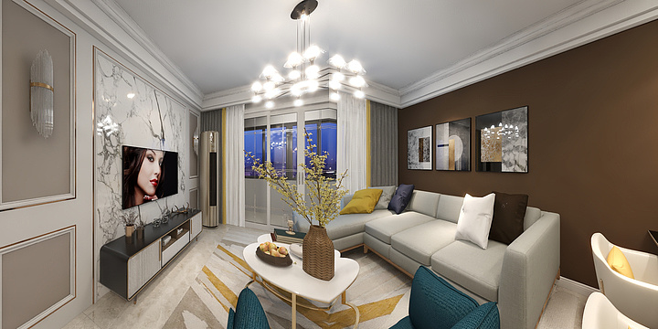 张健17730306088-中梁江城1621小区29栋1601室-装修设计方案