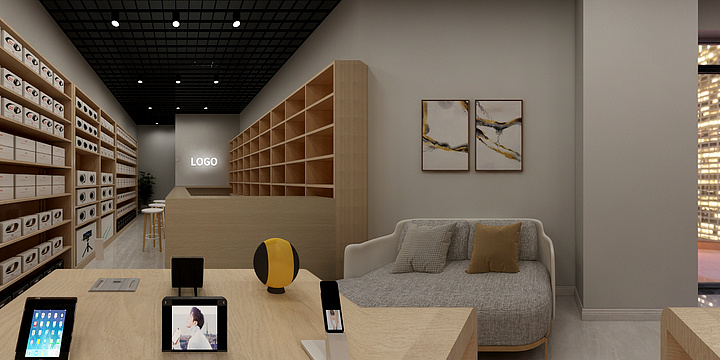 启典设计_A-遂宁万达金街手机店-装修设计方案