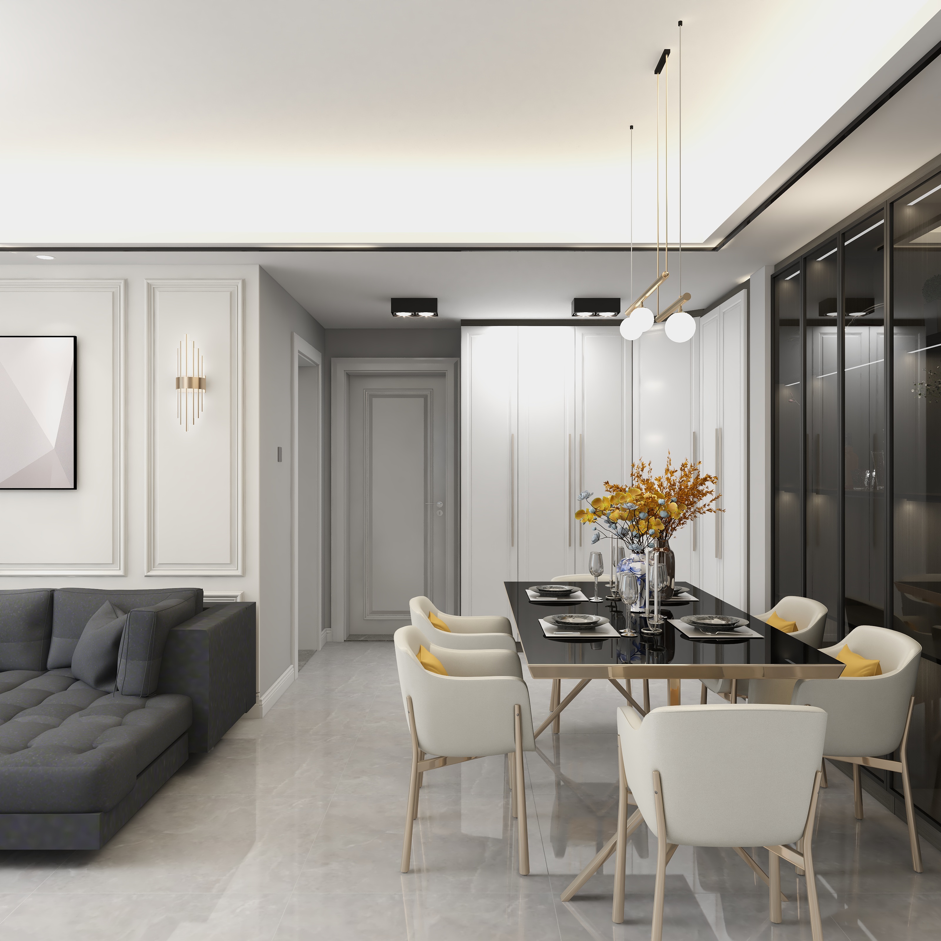 灵胜空间设计-兴华苑-D区131㎡3室-装修设计方案