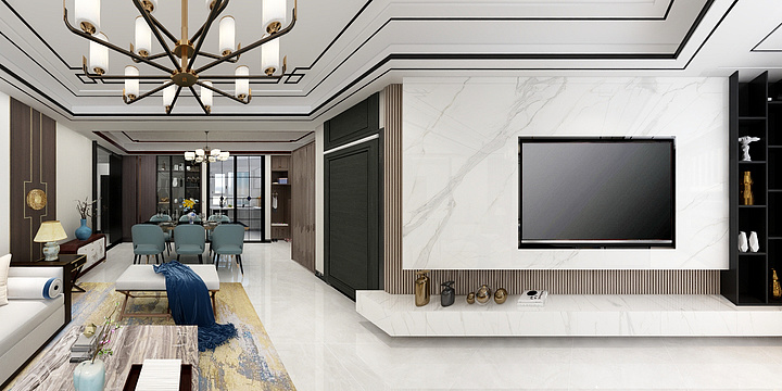 云行五洲-泰晤士小镇，四室-装修设计方案