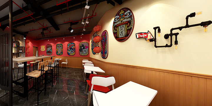 骆泽隆-餐饮店装-装修设计方案
