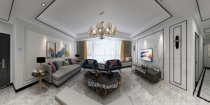 华庭美艺-中竣14-1-802-装修设计方案