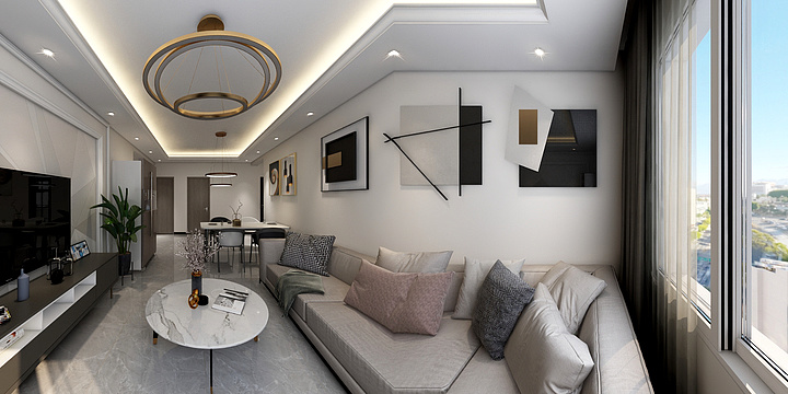 肖文军-滨江桂园109现代风格-装修设计方案