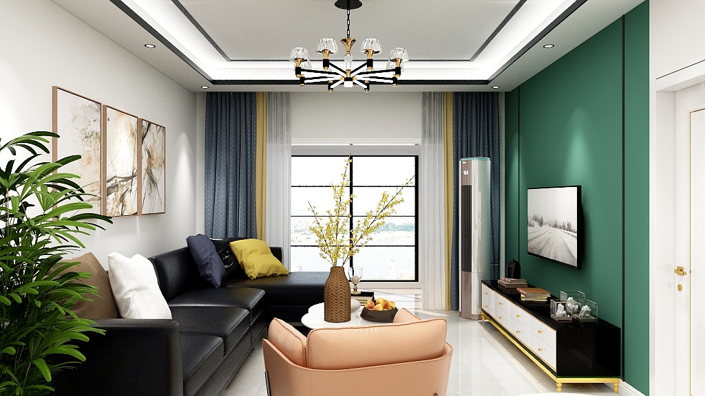 室內設計師曉翊-自家用轻奢小三居-装修设计方案