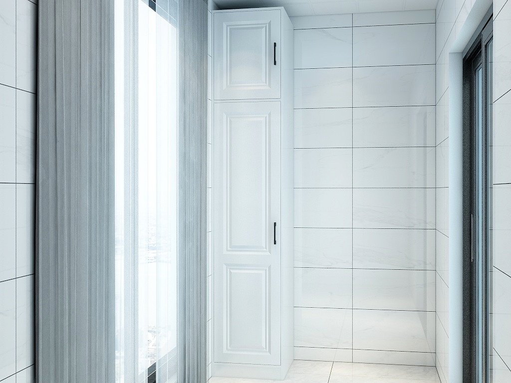 邢台众亚装饰工程有限公司-明亮熙湖阳台柜-装修设计方案