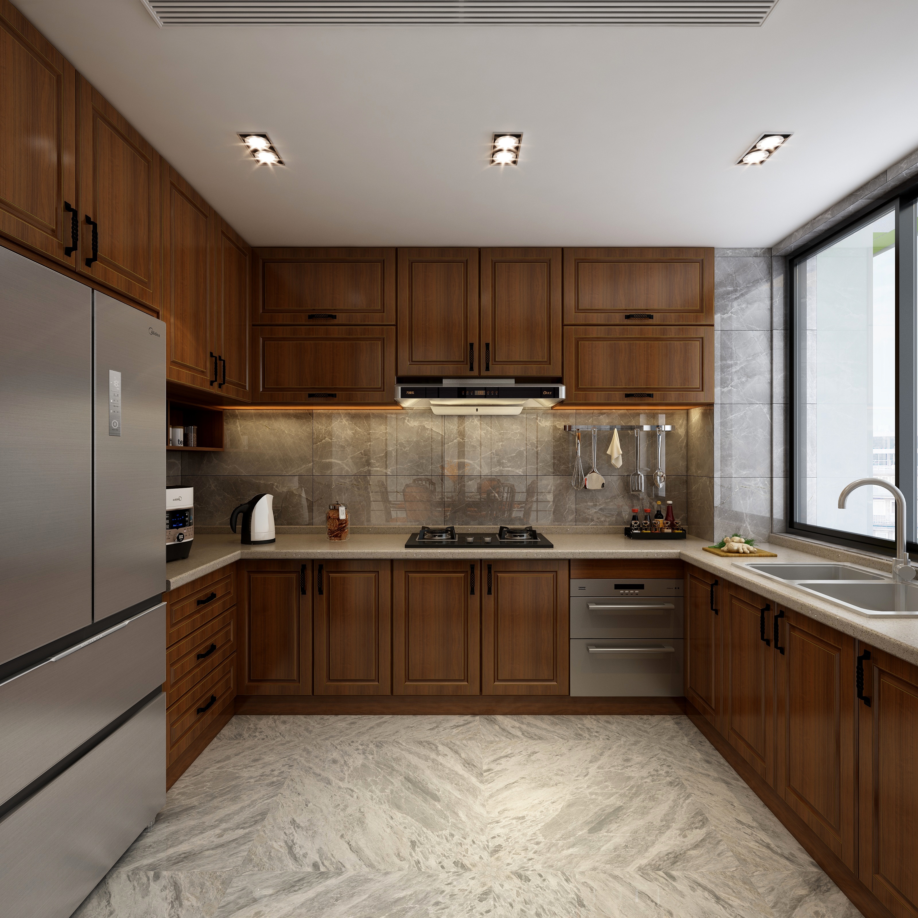 湛智华-新中式复式359平装修效果图