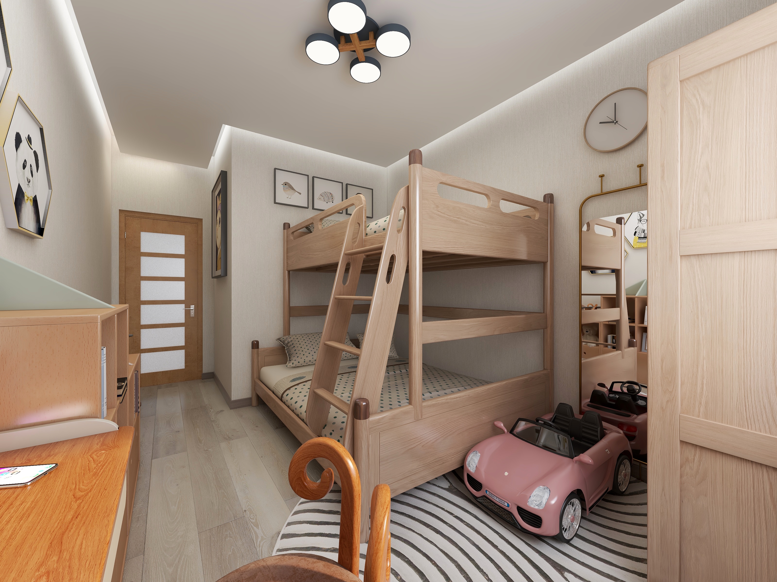 LoisJT-日式混搭90平小三房装修效果图