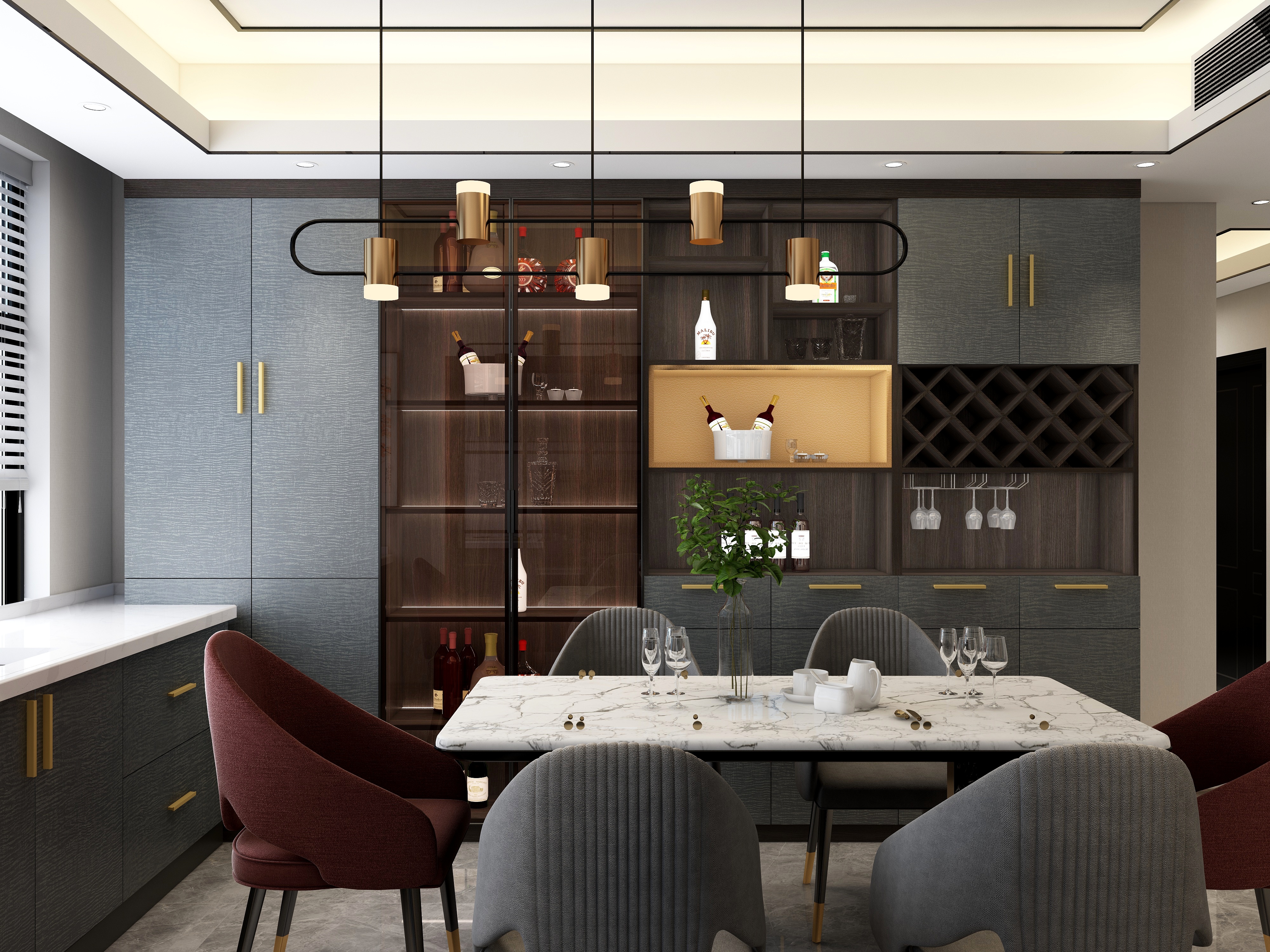 朱设计师-西北一区咸阳店朱余涛《中式+轻奢》-装修设计方案