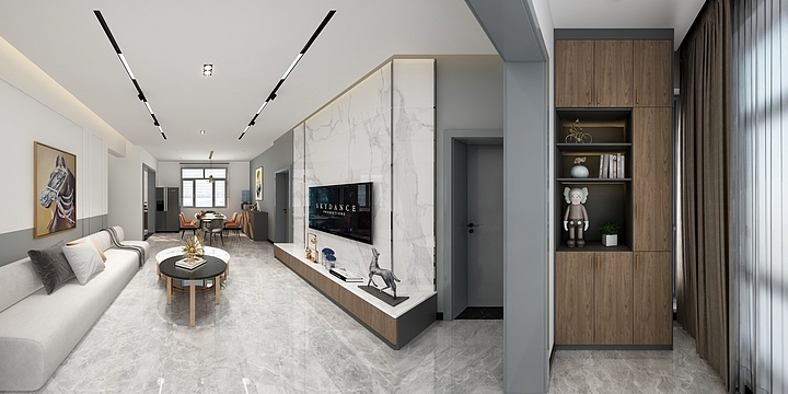 百得胜实木定制馆-柳树坪自建房-装修设计方案