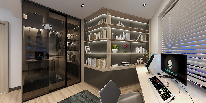 设计师刘摇-人居.锦尚天华-装修设计方案