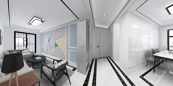 Design庭华装饰彭-名邦中央公馆19#1504-装修设计方案