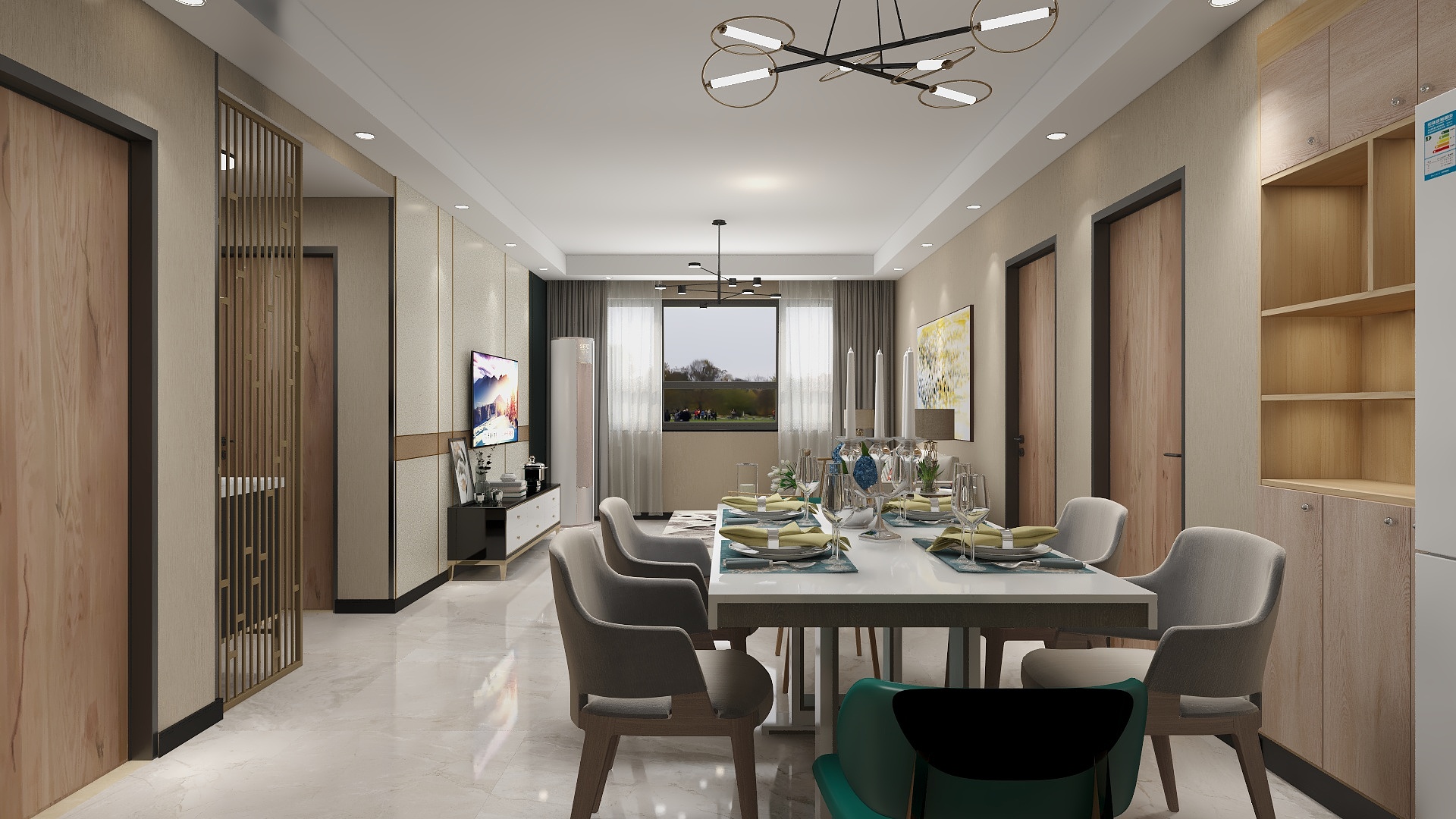 一研定制黄杰-空港八村1栋1401室-装修设计方案