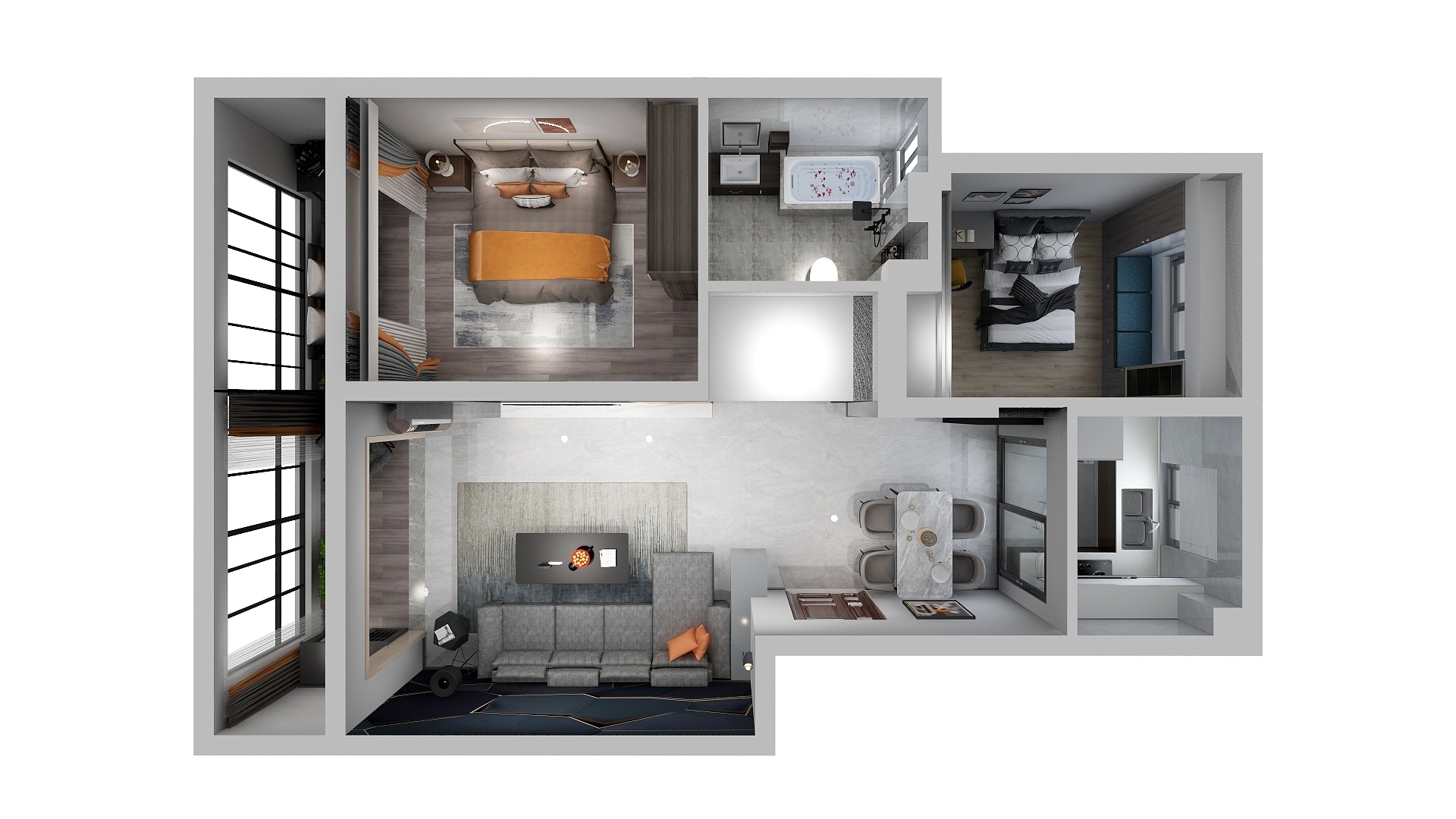 龙怡装饰设计-绿城19-1-1102-装修设计方案