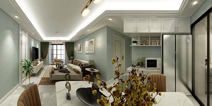 Ms丶liu-【简欧】新城明昱汪总118-装修设计方案