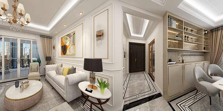 简Smile-简美轻奢客餐厅-装修设计方案