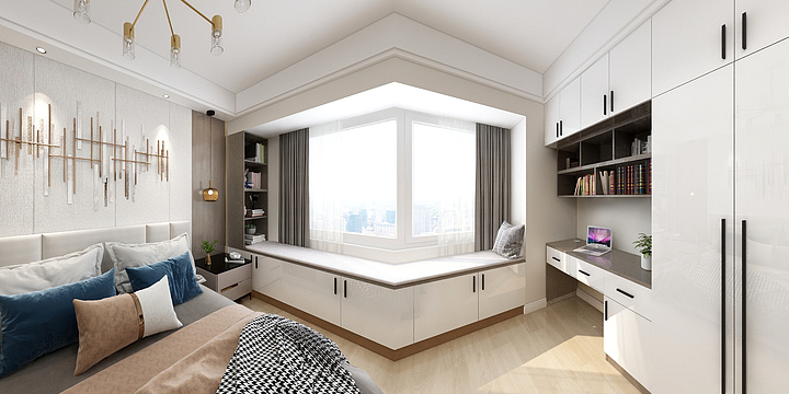 东家乐-星沙-保利东郡——彭总主卧室-装修设计方案