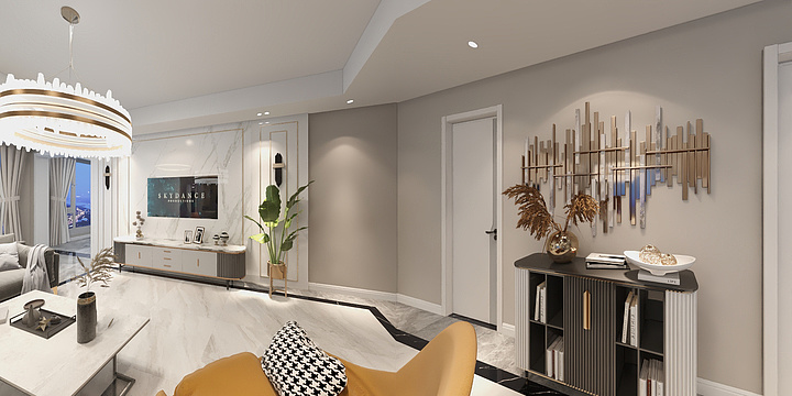 艾菲尔设计丶-万象城116户型-装修设计方案