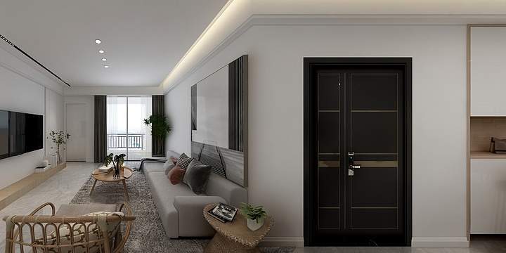 晨曦启明-千山半岛26-1-202现代极简原木-装修设计方案