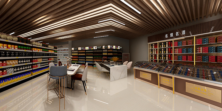 常州质越设计-五星智造园区超市-装修设计方案