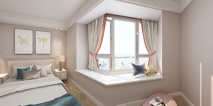 明日Design-简约温馨130汪府-装修设计方案