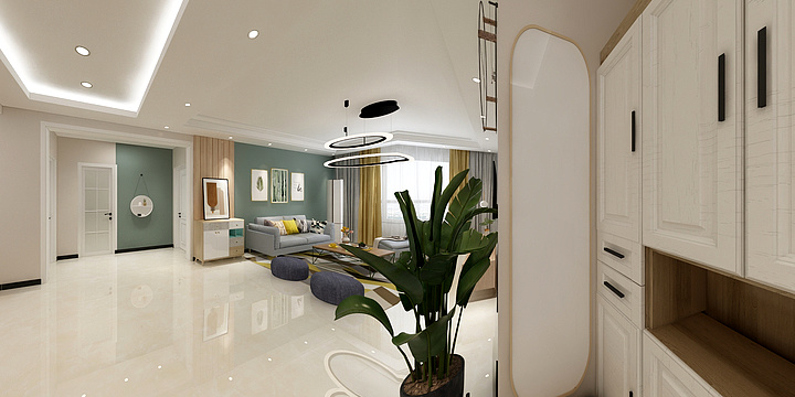 九天装饰髦髦-新农雅居B区8号楼1601建超-装修设计方案