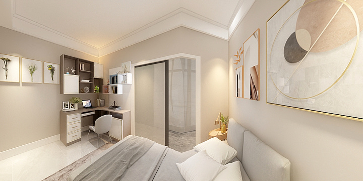 简阳欧偌尼全屋定制超市-芳芳姐东城一号4-2303-装修设计方案