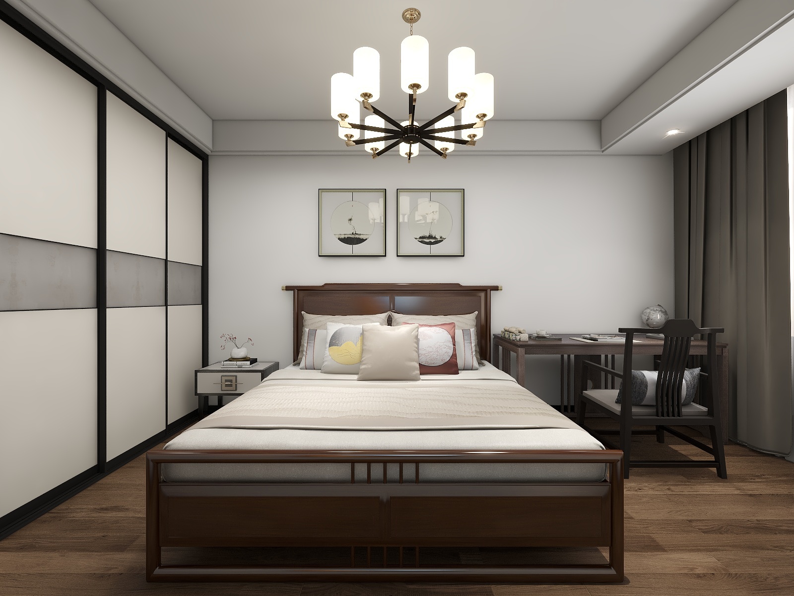 田佳洪-现代简约四居装修效果图