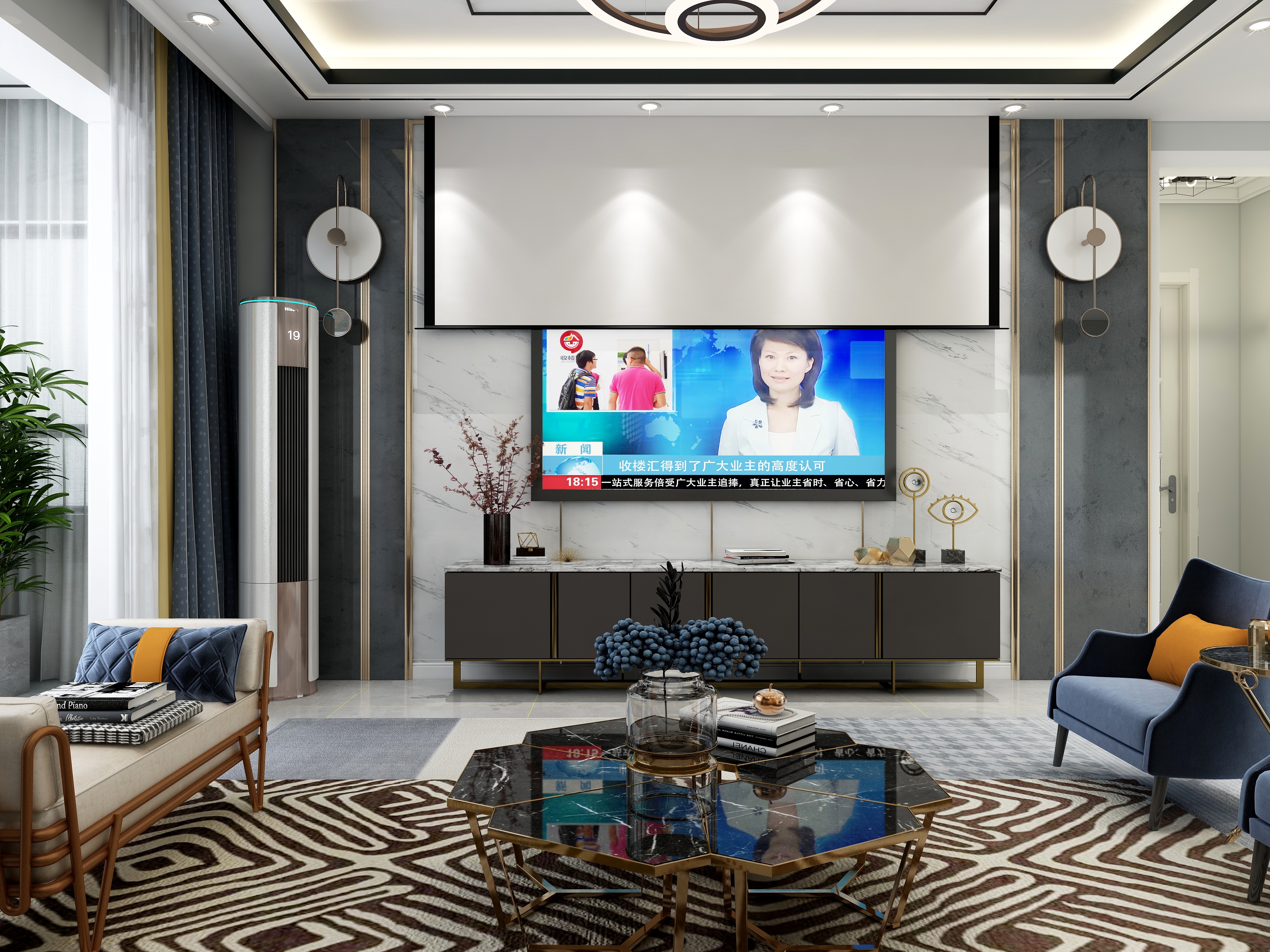 奔奔装饰设计-山西长治沁芳盛世30号楼装修效果图