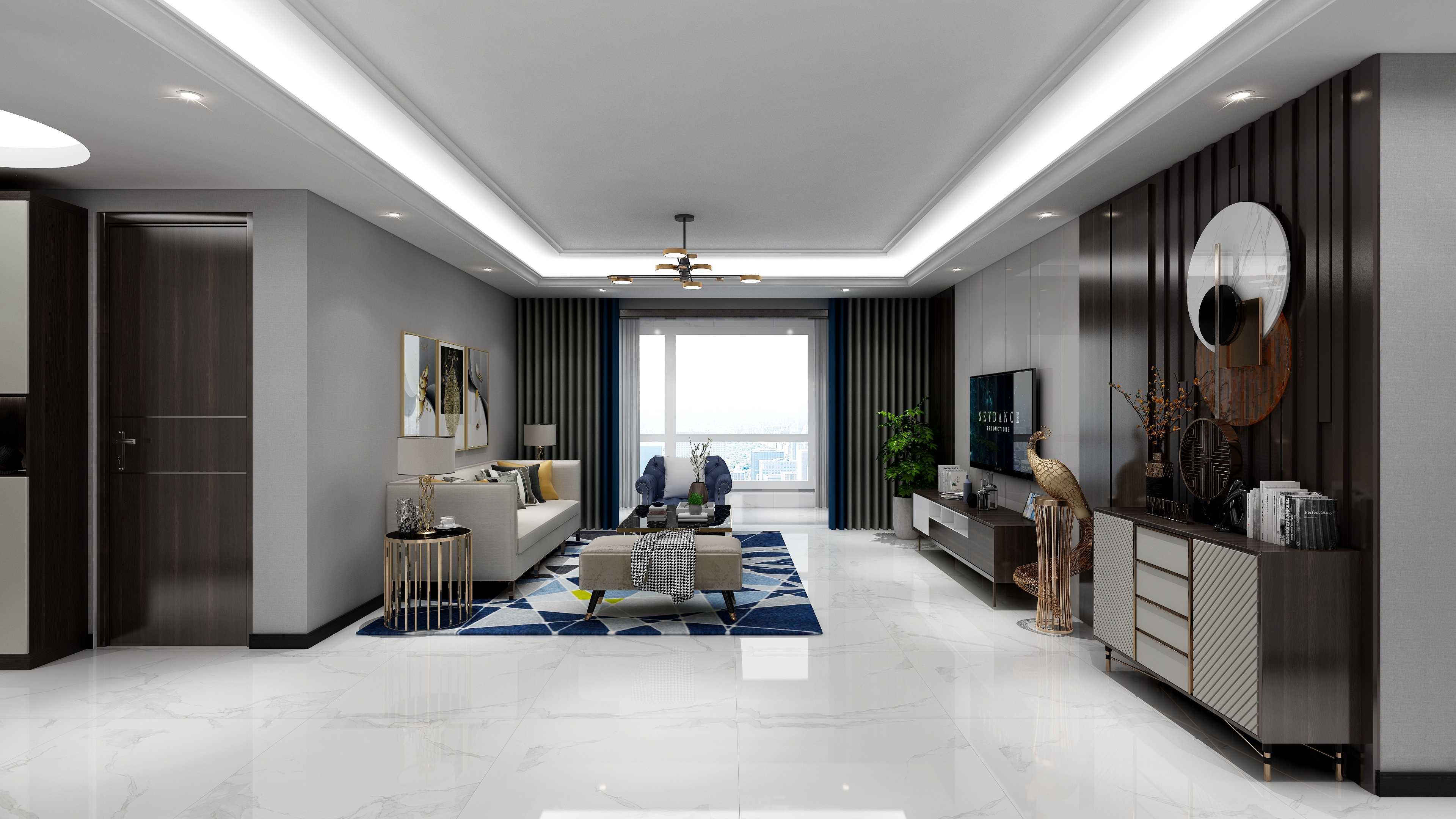 商丘卡诺亚-山水湖城18-3-5西户-装修设计方案