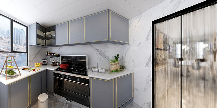 简阳欧偌尼全屋定制超市-欧式芳芳姐东城一号4-2303-装修设计方案