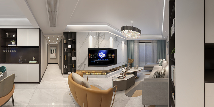 青蓝空间设计-诸赵社区-张奇-装修设计方案