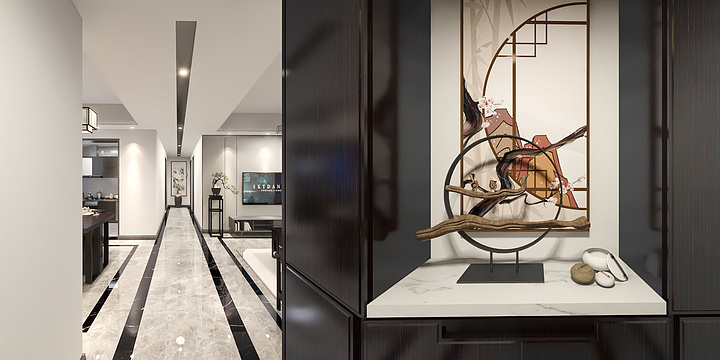 小鱼ook-荣盛8#401新中式102-装修设计方案