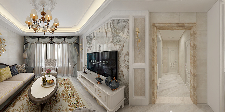 Amin何敏-奥园华府105简欧-装修设计方案