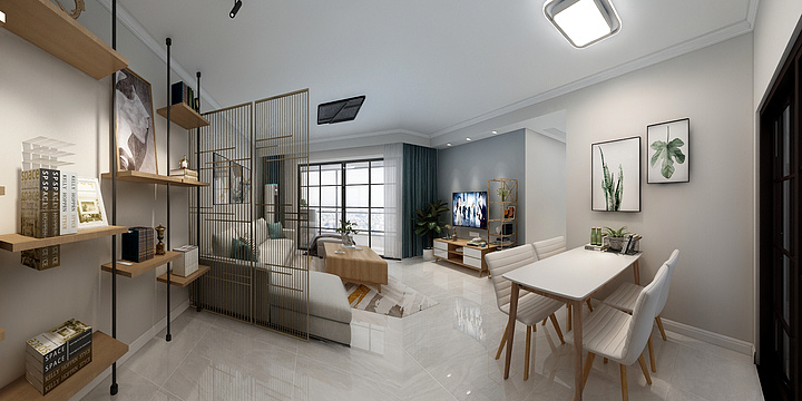 杨伟民-华旗樾天下113户型-装修设计方案